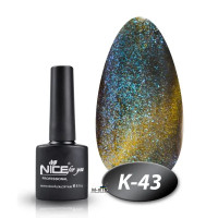 Гель лак Nice кошачий глаз К - 43